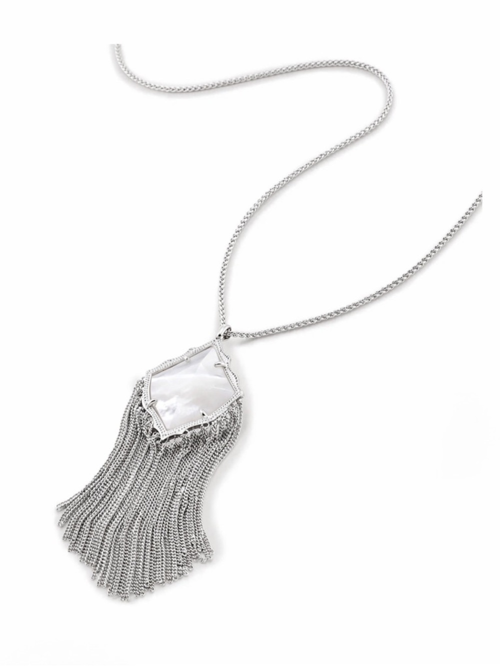 NWT Kendra Scott Kingston Necklace in Ivory Pearl